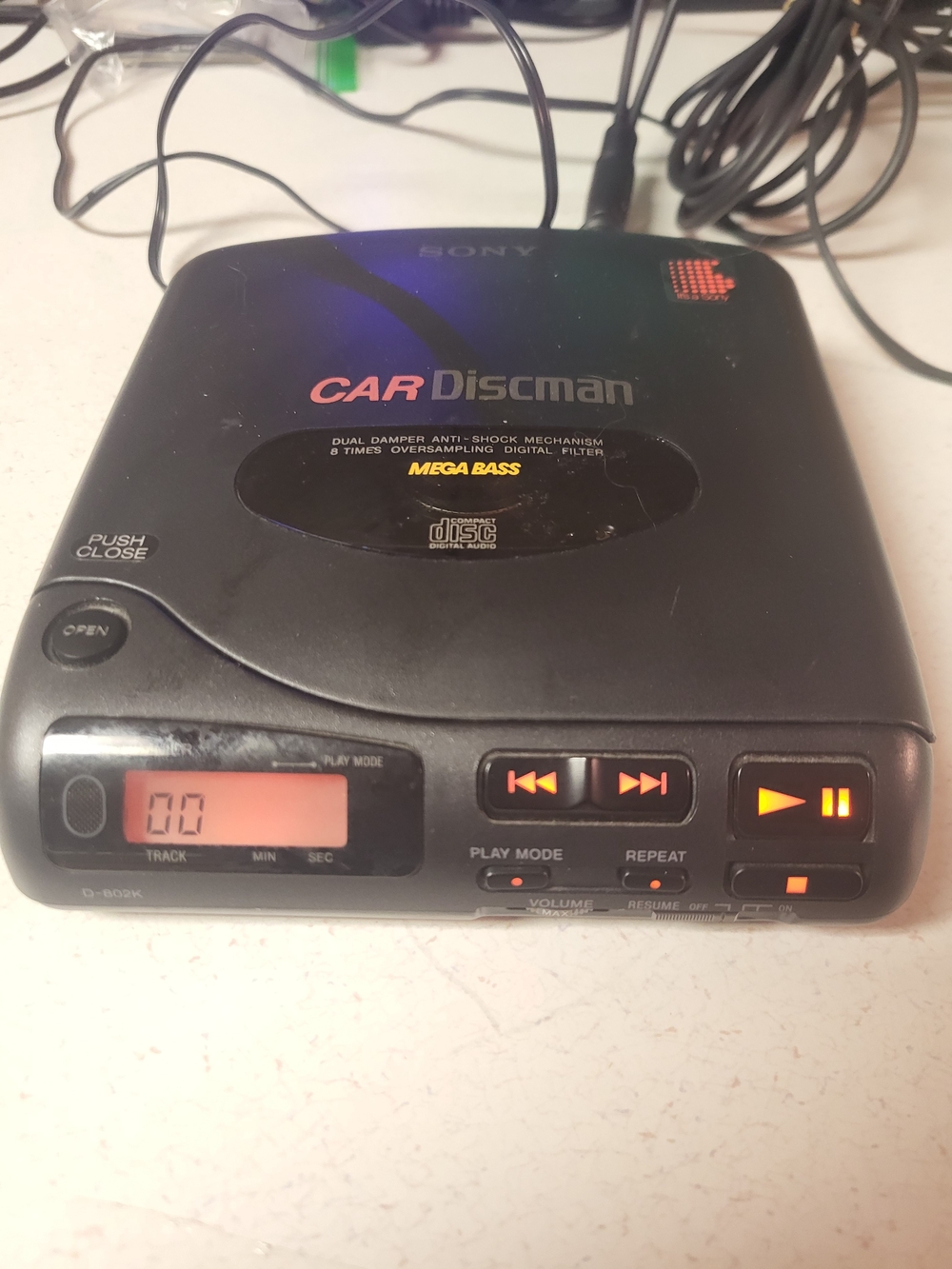 SONY D-802K DISCMAN CD Player Mega BASS